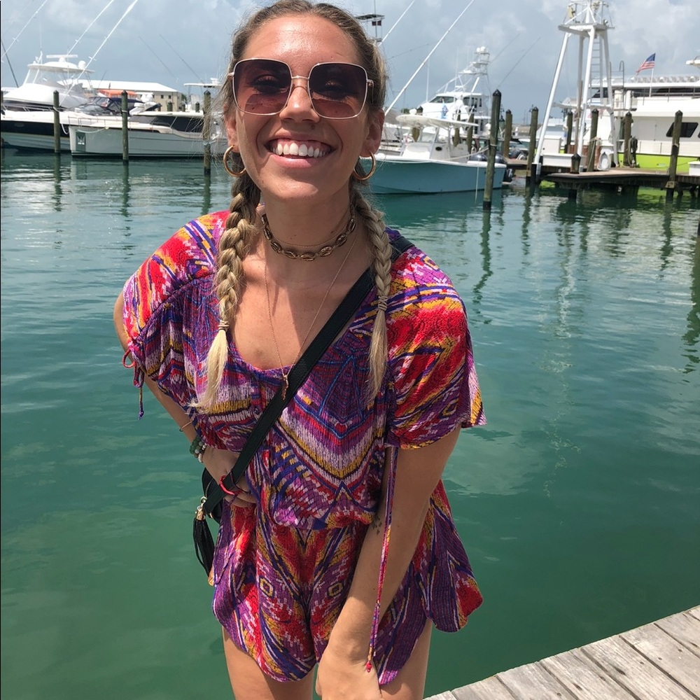 Free People Tribal Romper